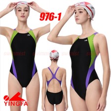 NWT YINGFA 976-1 WOMEN'S COMPETITION TRAINING SWIMWEAR 3XL US MISS 12-14 SIZE 36