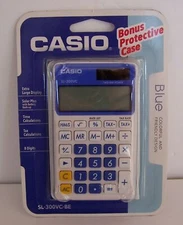 CASIO SL-300VC-BE Extra Large Display 8 Digit Calculator BLUE 