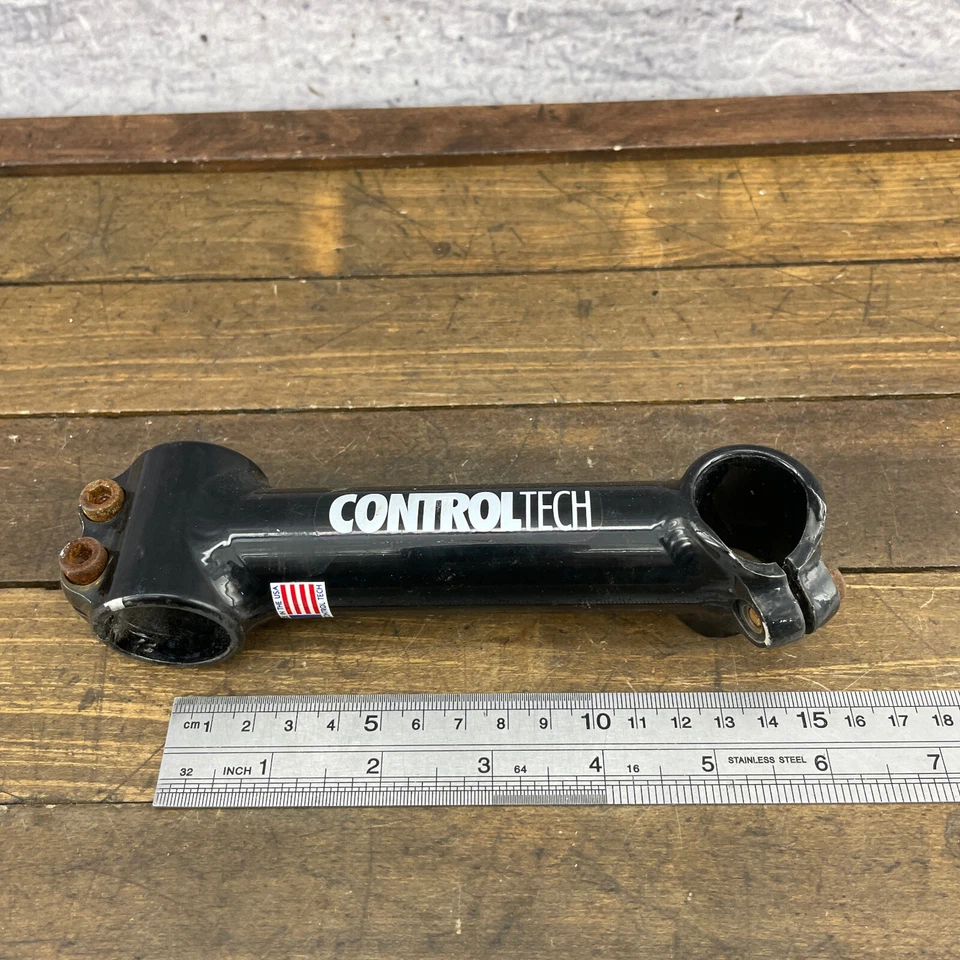 Vintage Control Tech Stem 1 1/8 in Threadless USA 135 mm 25.4 Black 90s A6 - Image 2 of 4