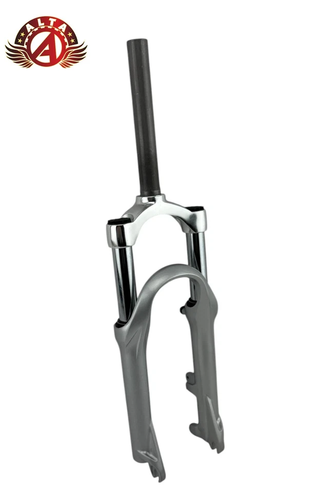 ALTA 20" Bicycle Suspension 1-1/8 Inch Threadless ALLOY DISK V-Brake Fork CHROME - Image 2 of 4