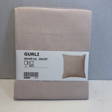 Ikea Gurli Cushion Cover Light Pink 20x20" Cotton Throw Pillow Cover