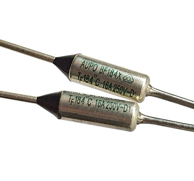 [2 Stück] Tf184 AUPO 16A 184°C Thermosicherung (Upgrade 15A,10A) BF184X 184 Ref:TF184C