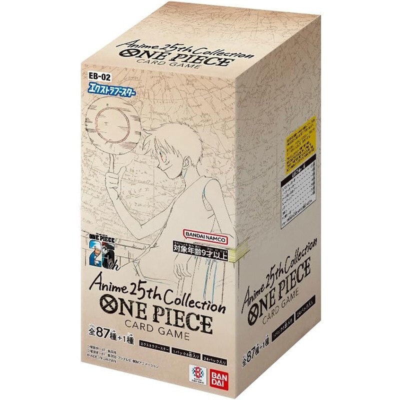 Bandai one piece Card Game Extra Booster Anime25th Colección EB-02 TCG Japón