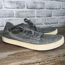 OluKai Pehuea Li Hulu Women 10 Wool Sneaker Gray Casual Shoe