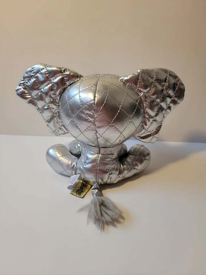 Gund Plushes Pets Ella L'Phante Platinum Metallic Silver Elephant Plush Toy 7" - Image 4 of 4