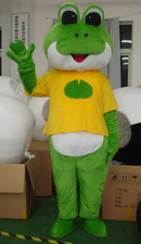 Halloween Frog Mascot Costume Suit Animal Dress Cosplay Party Game Adult Outfit