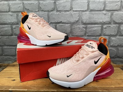NIKE AIR MAX 270 LADIES UK 3.5 EU 36.5 CORAL BLACK PINK ORANGE TRAINERS T |  eBay