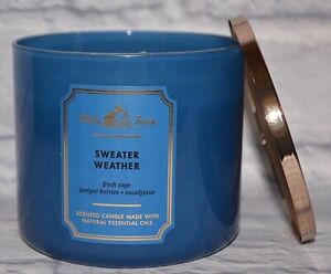 1 Bath & Body Works SWEATER WEATHER Large 3-Wick Candle 14.5 oz