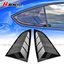 For Toyota GR86 Subaru BRZ 2022+ Rear Louver Quarter Window Panel  Gloss Black