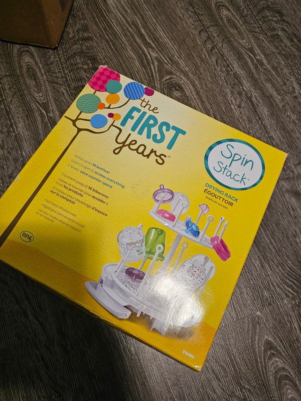 Aug19_3 The First Years Spin Stack Drying Rack OPEN BOX!