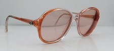 Vintage Diplomat Julie Brown Translucent Oval Sunglasses FRAMES ONLY Hong Kong
