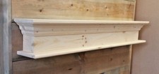 REAL PINE CHUNKY MANTLE SHELF ( can be made to order )
