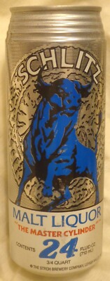 Schlitz Malt Liquor Beer Can -Master Cylinder - 24 Oz -Air