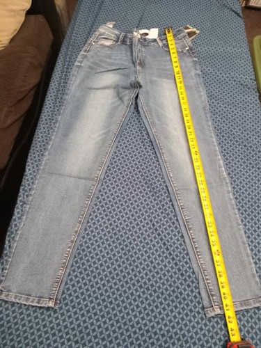 WAIST 35 INCHES SIZE 16 SKINNY JEANS STRETCH PUSH UP DENIM BLUE ,H9 SL A280 - Picture 10 of 13