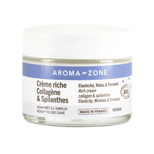Concentré Anti-Âge Spilanthes Aroma-Zone 30ml - Bio, Végan, Ecocert, Avec Acide Hyaluronique, Pour Peaux Matures