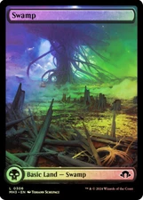 MTG FOIL Swamp 306 Full Art  - Modern Horizons 3 #306