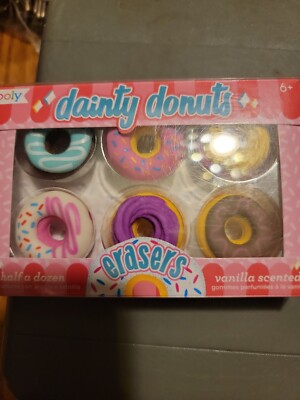 Erasers Bakery Dainty Donuts Vanilla Scented Ooly NEW Great Gift Party 