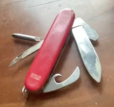 Silver Pocket Knife With 5 Attachments. 3" Long Blade. Barlow Solingen. Germany.