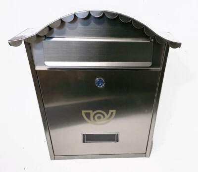 ALUBOX Chalet Inox 18/10 cassetta postale formato rivista con introduzione frontale