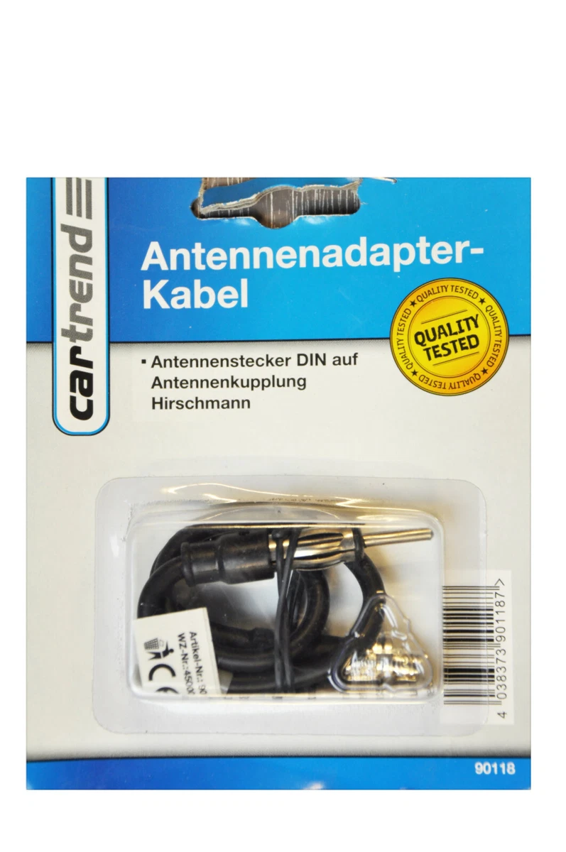 Cartrend 90118 Antennenadapter - Kabel, Kupplung Hirschmann | eBay