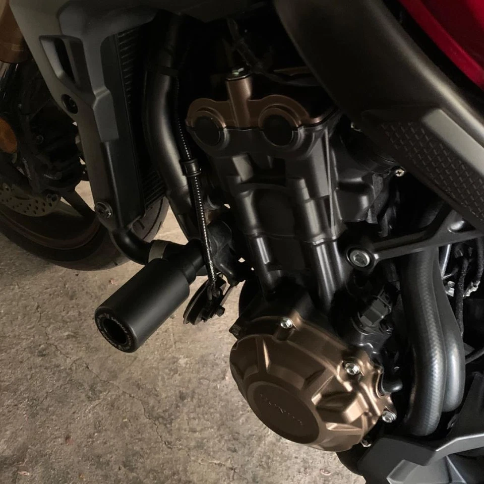 Protectores deslizantes de cuadro de choque para Honda CB650R 2019-2025 Foto 2 de 4