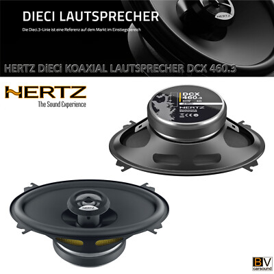 Auto Lautsprecher Hertz Dieci DCX 460.3  2-Wege Koaxialsystem 4x6'' 40 WRMS 93dB