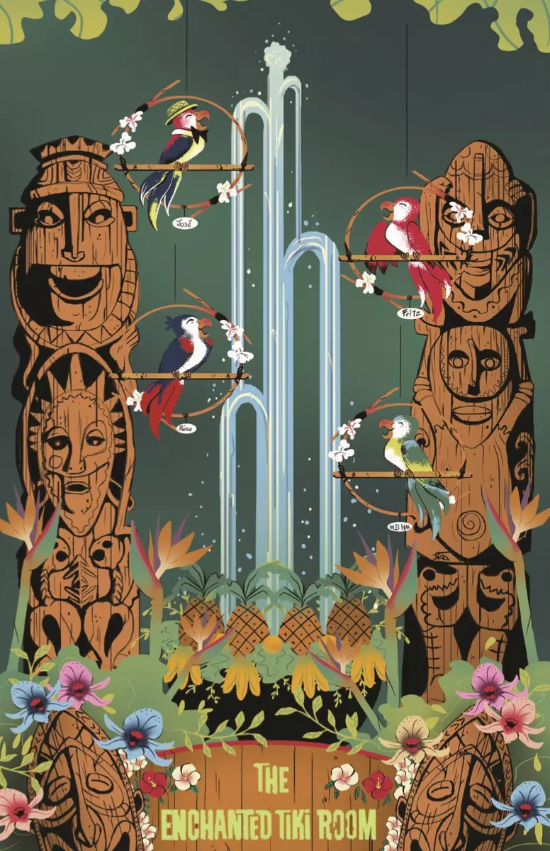 Enchanted Tiki Room Retro Art Poster Print 11x17 Disney eBay