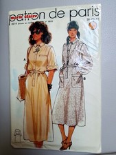 PATRON DE PARIS Marie-Claire 8914 ROBE-CHEMISIER  Couture Vintage T. 38-40-42