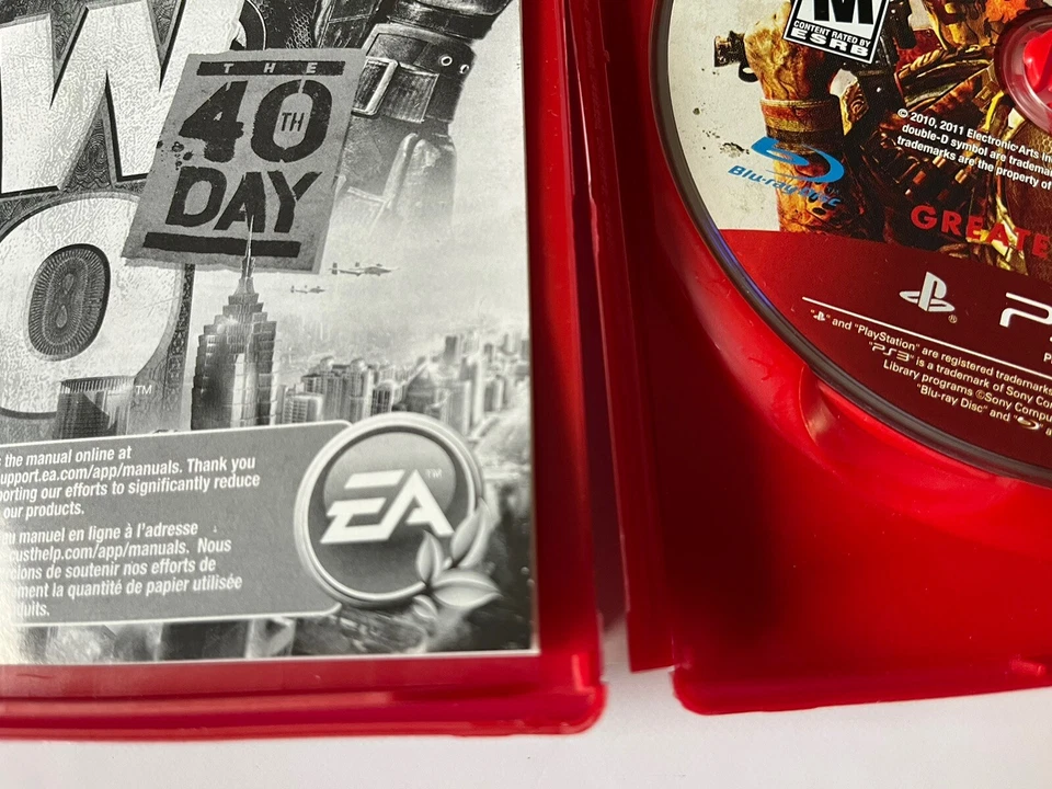 Army Of Two 40Th Day Greatest Hits 2010 Playstation 3 Complete W/ Manual Works - Image 4 of 4