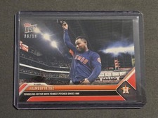 Framber Valdez - 2023 MLB TOPPS NOW 641 - No Hitter w/ Fewest Pitches - Red 8/10