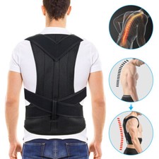 Back Posture Corrector for Men and Women Full Back and Neck Support with Straps