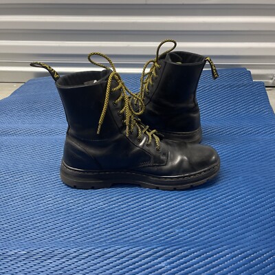 Dr Martens Doc Combs Leather Casual Black Boots Lace Men display picture 1