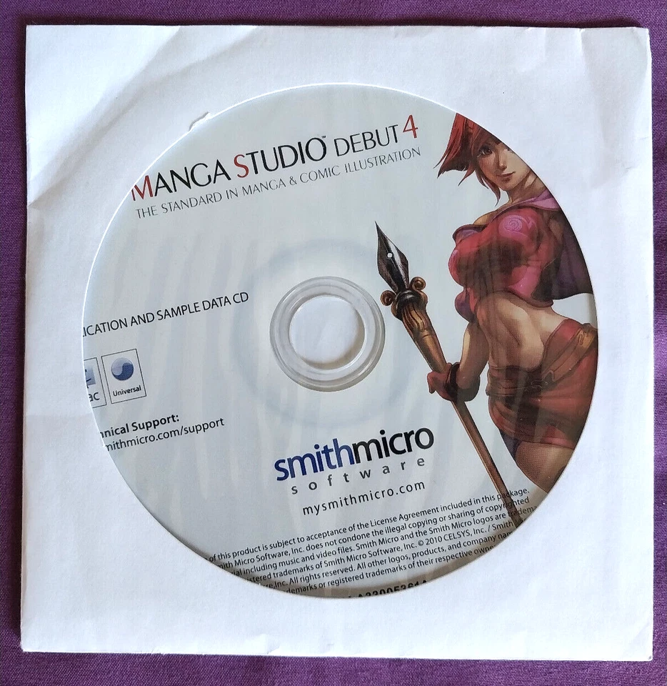 Manga Studio Debut 4 DISCS ONLY Anime Comic Graphic Novel Cartoon Creator Vista - Image 2 of 4