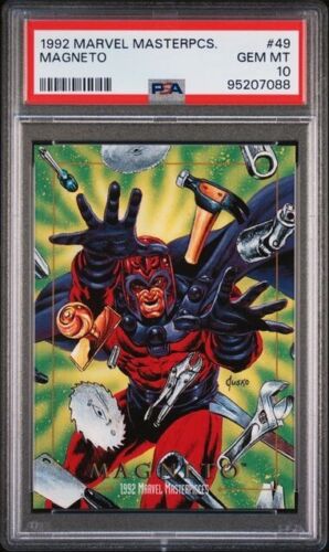 1992 Marvel Masterpieces #49 Magneto PSA 10 GEM MINT - Freshly Graded!