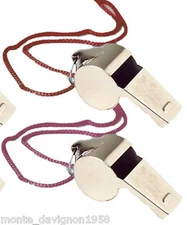 2 Metal Whistle & Lanyard Emergency Survival, Party's