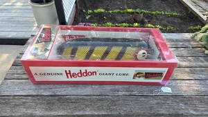 980 Rare Vintage Giant Heddon Baby TORPEDO, X0361  Fishing Lure Display