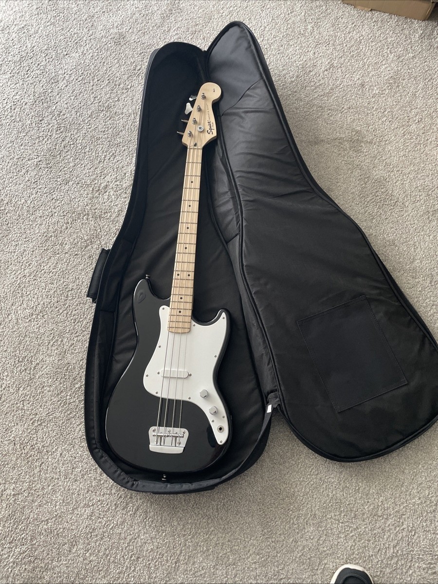 Squier Bronco Bass Laurel - Black, Affinity, With Bag | eBay