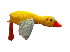 Ente Kuscheltier Kissen Figur Plüsch 42 cm Plüsch Kuschelkissen Flugente Gans ge