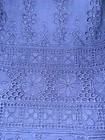 Navy Blue Eyelet A Line Cotton Skirt Size M — photo 3