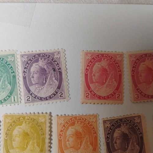 Canada Scott 74-84 Complete Mint Hinged Queen Victoria 1898-1902 Rare Lot - Picture 3 of 12