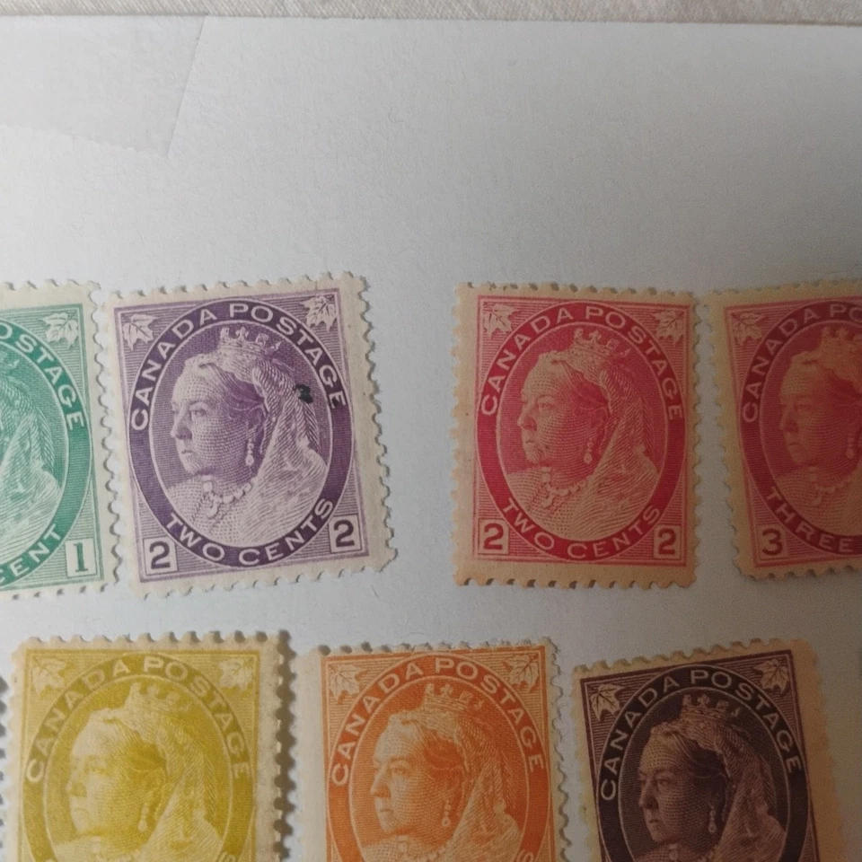 Canada   Scott  74-84 Complete Mint Hinged Queen Victoria 1898-1902 Rare Lot  - Image 3 of 4