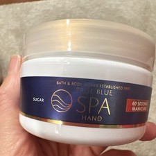 Bath Body Works True Blue Spa Hand 60 Second Manicure Sugar Scrub 5 oz