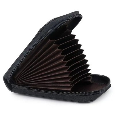 Leder RFID Kartenetui Geldbörse Damen Herren Outdoor Portemonnaie Kreditkarten Organizer