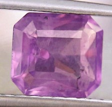 1.38 ct Unheat Natural Violet sapphire Cushion cut Madagascar Precious gemstone