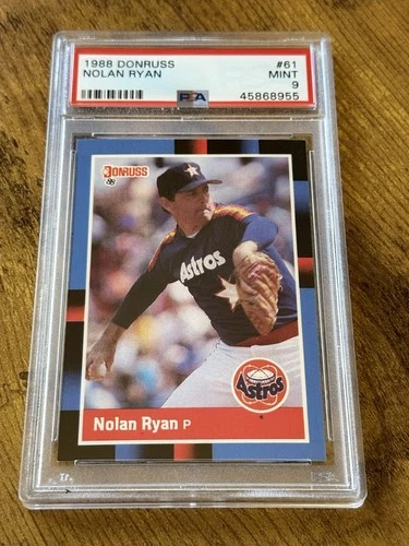 1988 Donruss Nolan Ryan #61 baseball card PSA 9 Mint MLB