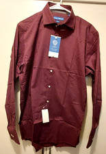 Vince Camuto Button Down Dress Shirt Men 100% Cotton Size 16 34/35 RETAIL $89.50