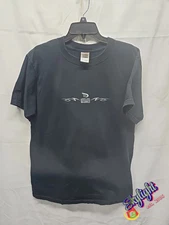 Rare Mens Black Vintage Big Dog Mastiff Motorcycles T Shirt Biker Sz Large Reg