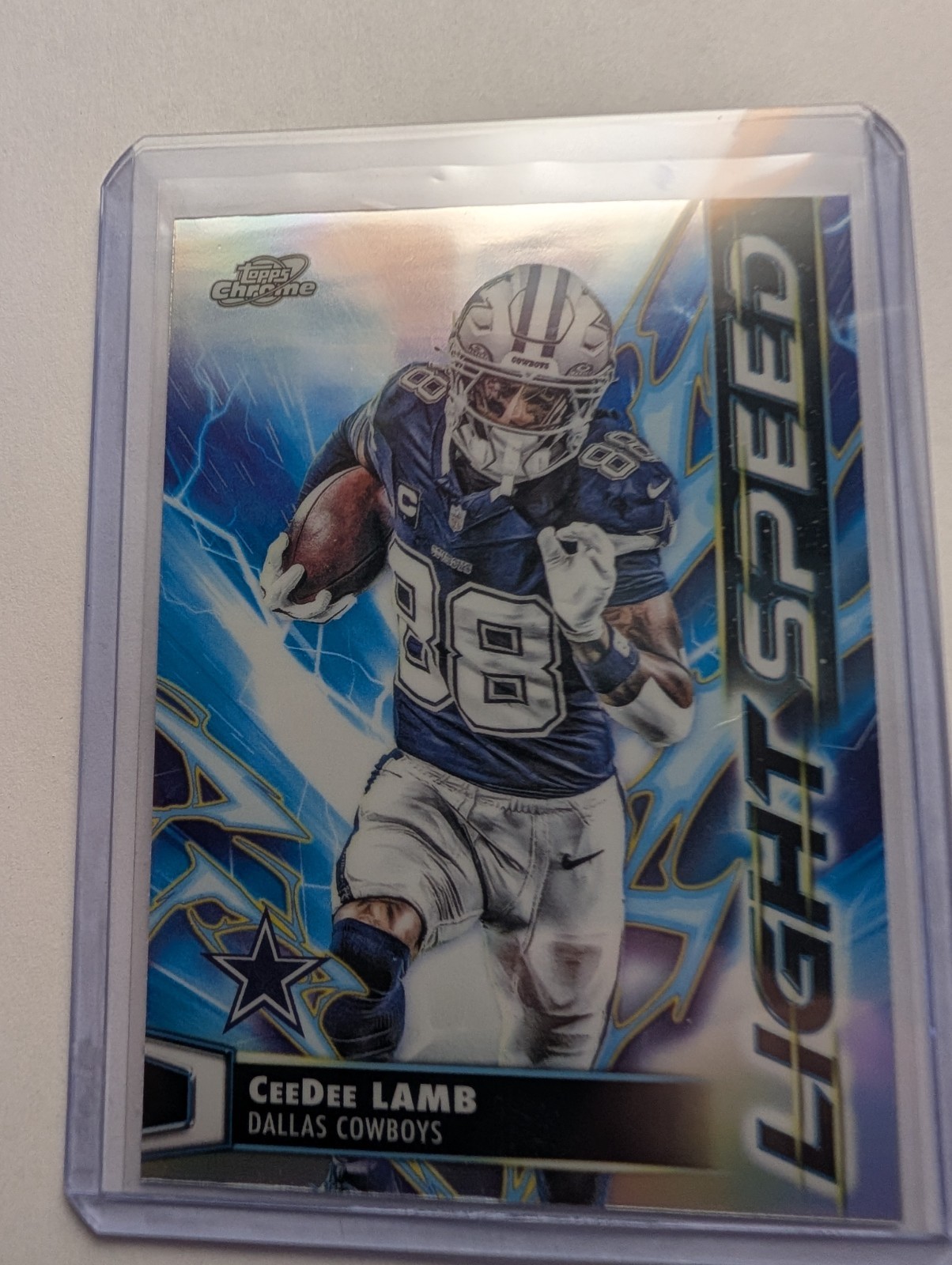 2025 Topps Chrome Cosmic LightSpeed CeeDee Lamb No. LS-24 Dallas Cowboys