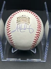 John Lackey Signed 2016 World Series Baseball JSA Cubs Rawlings