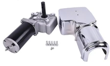 Dump Truck Roll Tarp Motor 12V /2.0 HP/60 RPM /60:1 /1500W, Chrome Cover